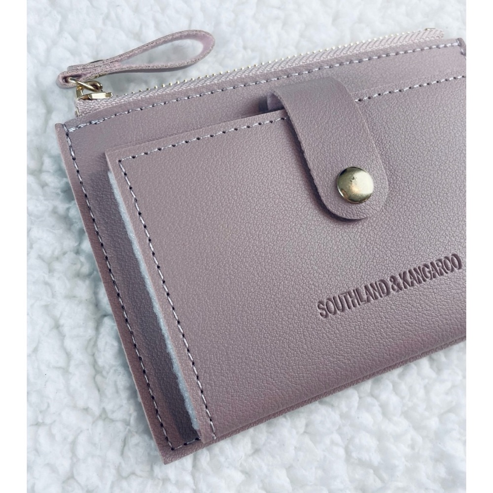 (NWOT) SOUTHLAND & KANGAROO • Dusty Lavender Vegan Leather Mini Wallet - Picture 5 of 10